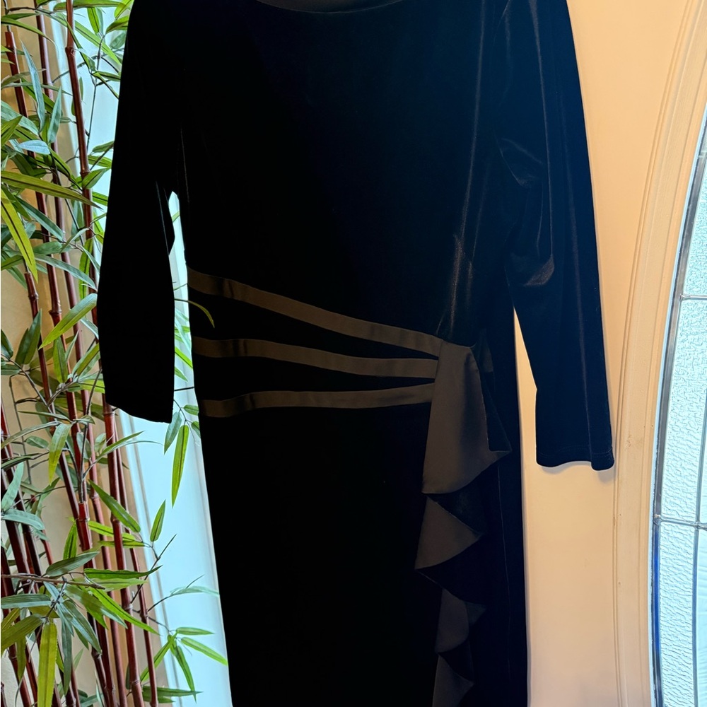 American Living Black Long Sleeve Dress